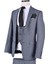 7010 Clishe Slim Fit 6 Drop Yelekli Takım Elbise/açık Lacivert/48 4
