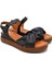 Kadın Comfort Deri Sandalet Siyah 2216403Y 1