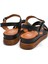 Kadın Comfort Deri Sandalet Siyah 2216403Y 3