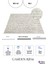 Garden 8204 Beyaz Yıkanabilir Kesme Yolluk Koridor Halısı Kaymaz Çocuk Odası Halı Kilim 2