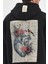 Heart Desenli Sweatshirt Siyah 3