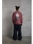 Peace Baskılı Oversize Sweatshirt Gül Kurusu 2