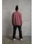 Kuş Baskılı Oversize Sweatshirt Gül Kurusu 2