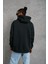 Oversize Kapüşonlu Sweatshirt Siyah 3