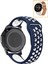 Huawei Watch Gt3 42MM Akıllı Saat Uyumlu Kordon Yumuşak Dokulu Delikli Desenli Silikon Kayış 1