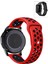 Amazfit Bip Bipu Biplite Bip3 BİP3PRO Akıllı Saat Uyumlu Kordon Delikli Desenli Silikon Kayış 1