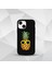 Apple iPhone 15 Lansman Içi Kadife "ananas" Baskılı Telefon Kılıfı 1