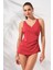 Mara Kruvaze Formlu Tankini Takım Kırmızı 231501 1
