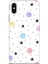 Apple iPhone x Kılıf Hd Baskılı - Yıldız ve Daireler 1