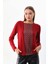 Kadın Desenli Uzun Kol Bluz 23525 Bordo 1