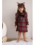 Kids Kırmızı Ekose Elbise 1