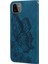 - 9117 Samsung Galaxy A22 5g Kabartmalı Kelebek Çiçek Deri Folyo Cüzdan Bilek Kayışı Kart Yuvaları Tutucu Çevirmeli Telefon Kılıfı (Yurt Dışından) 5
