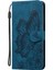 - 9117 Samsung Galaxy A20S Kabartmalı Kelebek Çiçek Deri Folyo Cüzdan Bilek Kayışı Kart Yuvaları Tutucu Çevirmeli Telefon Kılıfı (Yurt Dışından) 1