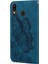 - 9117 Samsung Galaxy A20/A30 Kabartmalı Kelebek Çiçek Deri Folyo Cüzdan Bilek Kayışı Kart Yuvaları Tutucu Çevirmeli Telefon Kılıfı (Yurt Dışından) 5