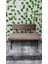 Siyah Metal Ayaklı Metal Kasalı Sırtlı Mutfak Salon Antre Yatak Odası Balkon Puf Bank Bench Oturak 4