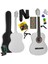 CG-34WH-PAK Kaliteli 34 İnç 1/2 Juniur Çocuk Gitarı Seti 4-8 Yaş Arası + Tuner Çanta Capo Askı Nota Sticker Pena Metod 1