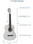 CG-34WH-PAK Kaliteli 34 İnç 1/2 Juniur Çocuk Gitarı Seti 4-8 Yaş Arası + Tuner Çanta Capo Askı Nota Sticker Pena Metod 3