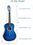 CG-36BL-PAK Kaliteli 36 İnç 3/4 Juniur Çocuk Gitarı 8-12 Yaş Arası + Tuner Çanta Capo Askı Nota Sticker Pena Metod 3