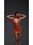 Turuncu Payetli Cut Out Detaylı Mini Elbise 4