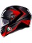 K3 Mplk Striga Black Grey Red Kapalı Kask 2