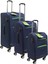 Lacivert Kabin (Küçük) Orta ve Büyük Boy Üçlü Carry-On Lüks Kumaş Valiz Seti ES0055 1