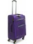 Mor Kabin (Küçük) Orta ve Büyük Boy Üçlü Carry-On Lüks Kumaş Valiz Seti ES0055 3