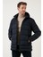Buratti Su Itici Slim Fit Soğuğa ve Rüzgara Dayanıklı Kapüşonlu Şişme Mont Erkek Mont 649005 1