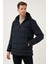 Buratti Su Itici Slim Fit Soğuğa ve Rüzgara Dayanıklı Kapüşonlu Şişme Mont Erkek Mont 649005 3