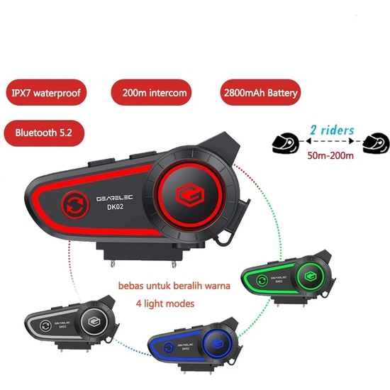 Blackbird Game Center DK02 Plus Intercom Motor Kurye Kask Kulaklık Bluetooth Motosiklet Kulaklık