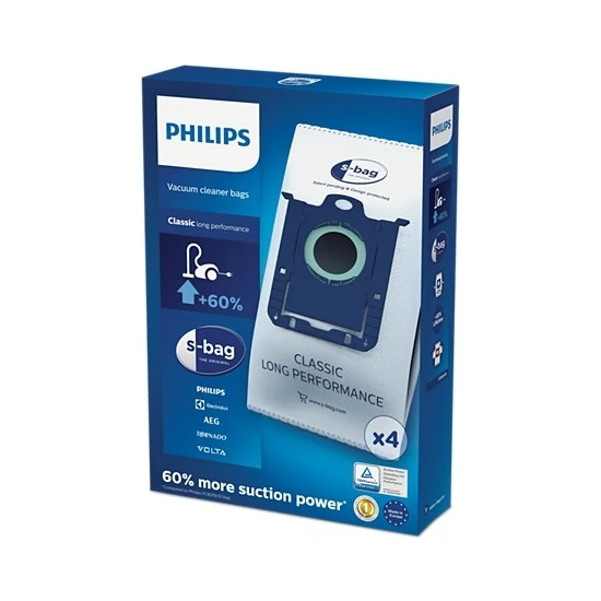 Philips s-bag FC8021/03 Elektrikli Süpürge Torbası - 4 adet