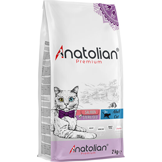 Anatolian Premium Sterilised Salmon Somonlu Kısırlaştırılmış Kedi Maması 4 kg
