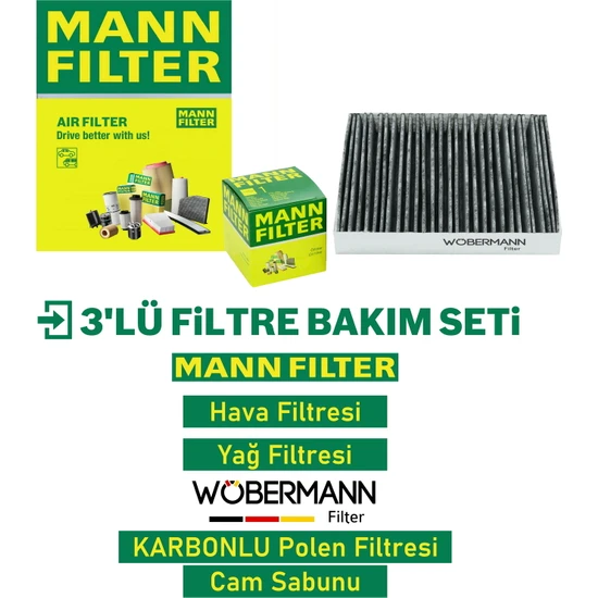 Wöbermann Wöbermann+Mann Honda Accord 2.4 Filtre Bakım Seti 2003-2009 K24 3k