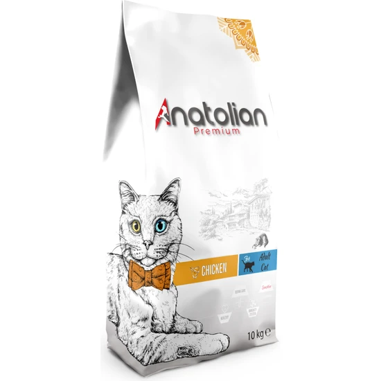 Anatolian Premium Tavuklu Yetişkin Kedi Maması 10 kg