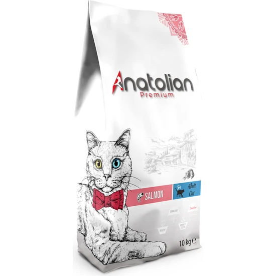 Anatolian Premium Somon Etli Yetişkin Kedi Maması 10 kg