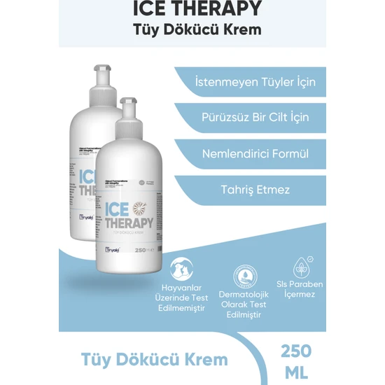 Ice Therapy 2 Adet Ice Therapy Tüy Dökücü Krem 250 ml