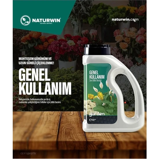 Naturwin Garden Genel Kullanım Sıvı Bitki Besini Gübre 600 ml