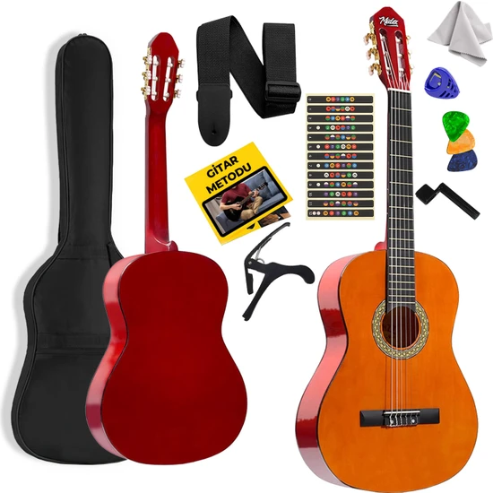 Midex CG-36YL Kaliteli 36 Inç 3/4 Juniur Çocuk Gitarı 8-12 Yaş Arası (Çanta Askı Pena Metod)