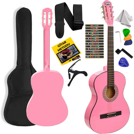 Midex CG-270PK Klasik Gitar 4/4 Yetişkin Boy Sap Ayarlı Full Set