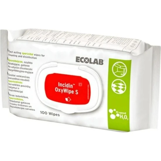 Ecolab Incidin® Oxywipe S Dezenfektanlı Mendil 6 Paket