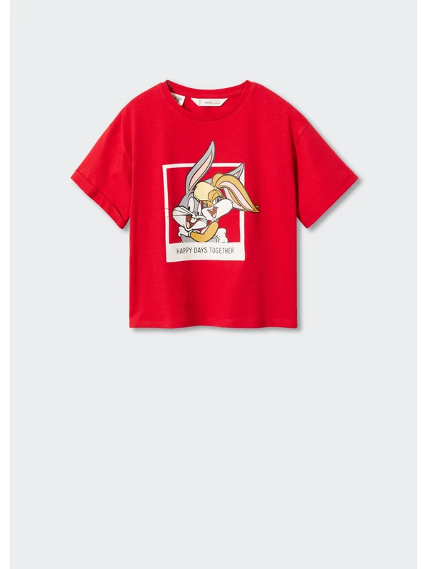 Mango Çocuk Bugs Bunny Baskılı Kısa Kol T-Shirt