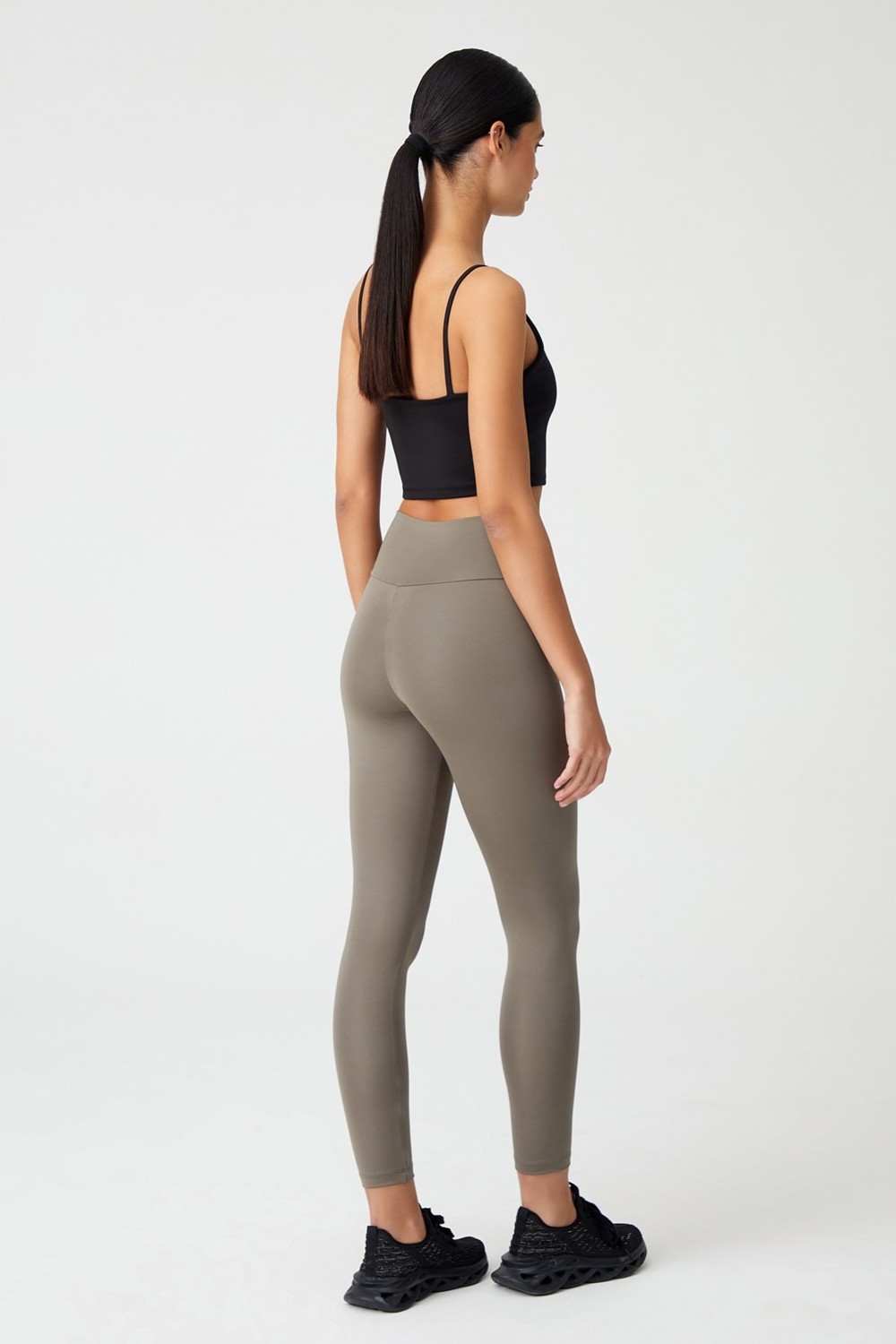 Los Ojos Siyah Çapraz Bel Detaylı Cross Waist Tayt Envelope görsel 6