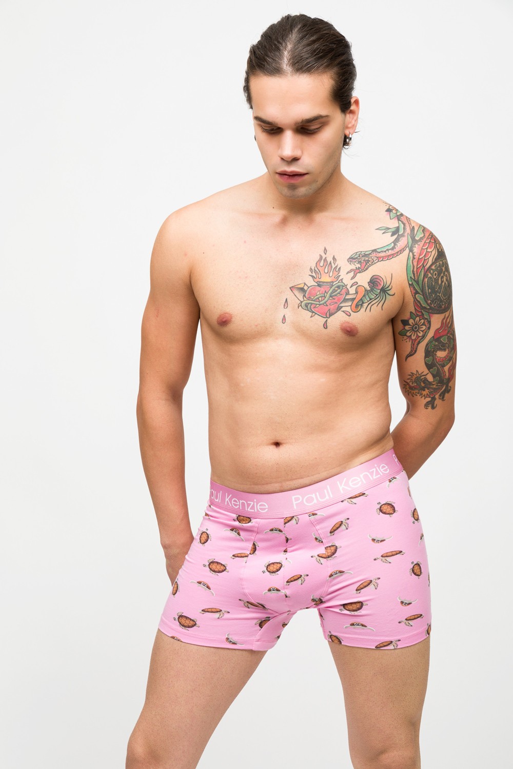 Paul Kenzie Desenli Erkek Boxer, Eco Characters, Turtley görsel 6