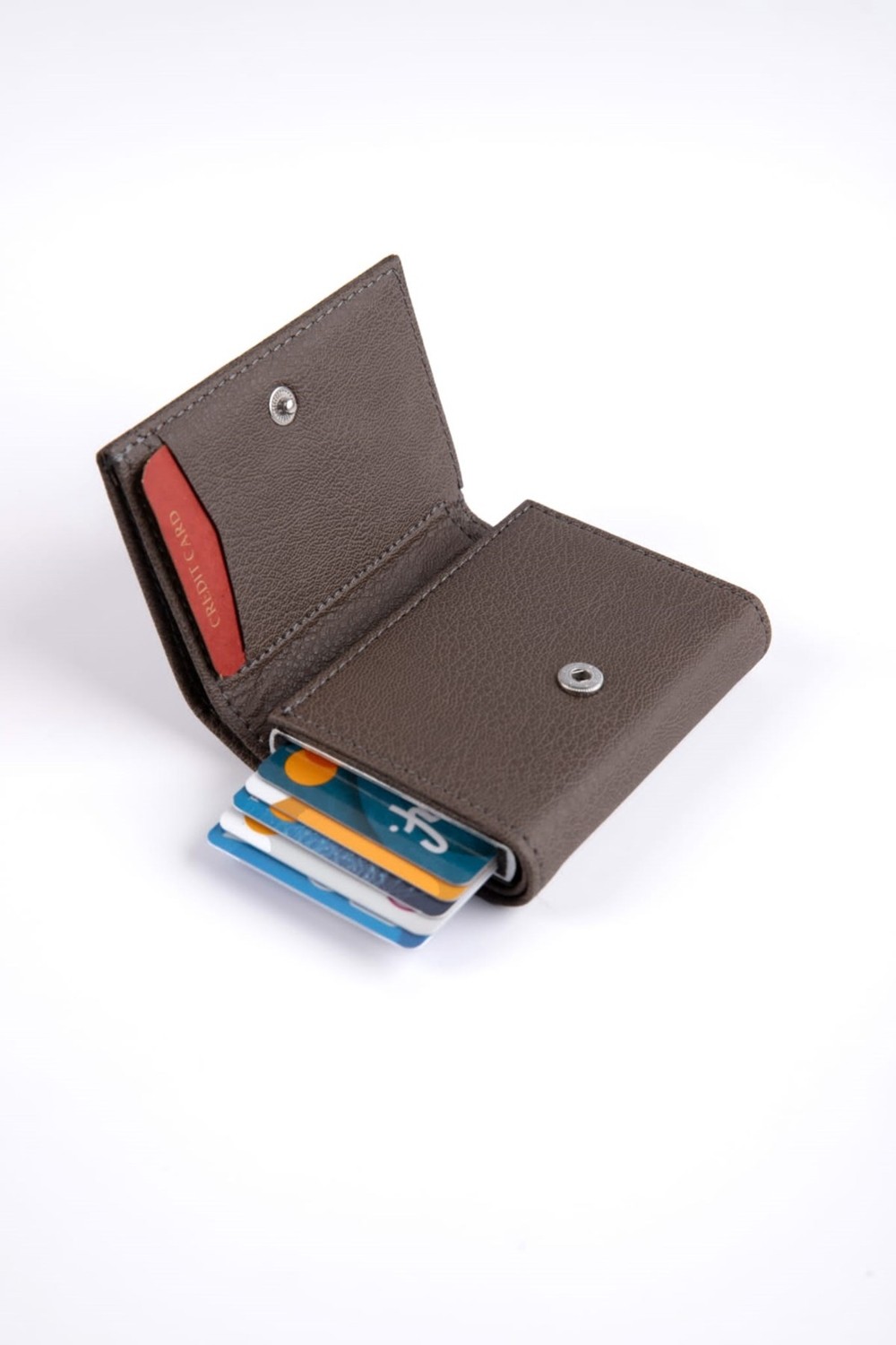 Paul Brand Polo Man's Vizon Bol Kartlı Kağıt Para Bölmeli Otomatik Mekanizmalı Unisex Cüzdan Kartlık PBU10822 görsel 2