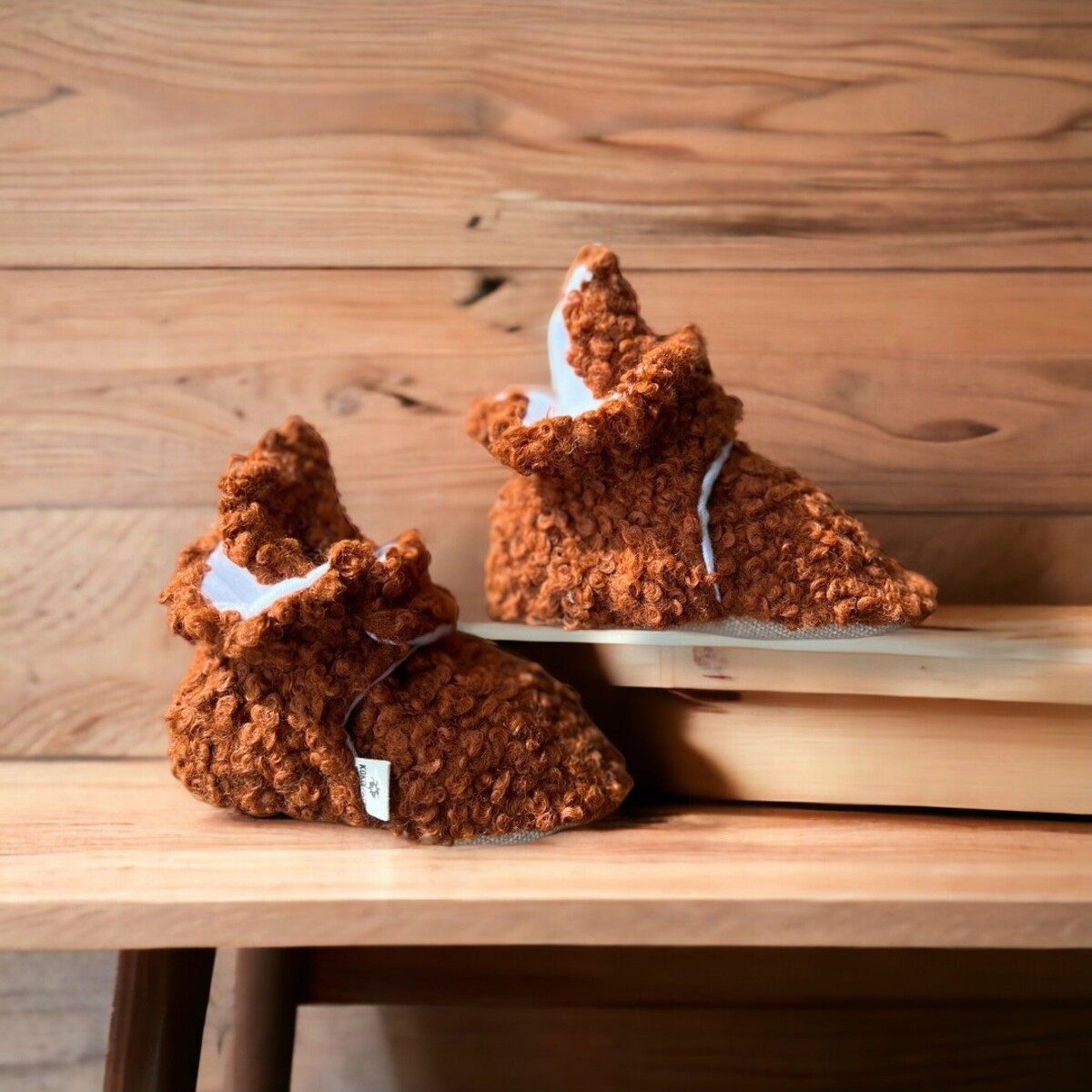 Koko Patik Kiremit Rengi Teddy Panduf
