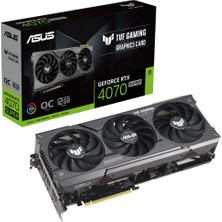 ASUS TUF-RTX4070S-O12G-GAMING NVIDIA GEFORCE 12GB GDDR6X 192bit 2595MHz HDMI 3xDP RGB DLSS3 EKRAN KARTI 