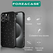 Forzacase iPhone 15 Uyumlu Glare Serisi Kamera Korumalı Simli Silikon Kılıf