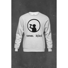 So Cool Gri Sweatshirt Genel Içici Içki Vodka Alkol Bira Rakı Baskılı Unisex Sweat