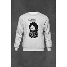 So Cool Gri Sweatshirt I Know Nothing Jon Snow Dizi Game Of Thrones Baskılı Unisex Sweat