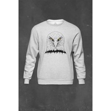 So Cool Gri Sweatshirt Baskılı Black Eagle Şampiyon Kara Kartal Unisex Sweat