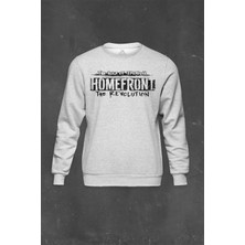 So Cool Gri Sweatshirt Homefront The Revolution American Rock Baskılı Unisex Sweat